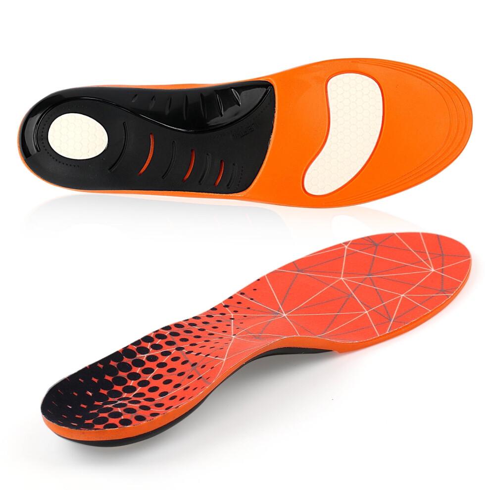 Pain Relief Insole Arch Support Orthotic Insoles for Plantar Fasciitis Flat Feet and Shock Absorption Inserts M