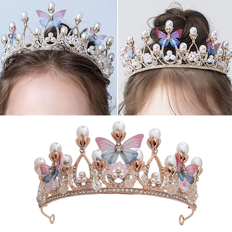 Luxus rosa Kristall Hochzeit Krone Royal Queen Tiaras Stirnbänder Mädchen Prom Braut Kopfschmuck Braut Diadem Haarschmuck Zubehör