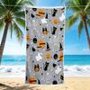 1Pc Halloween Party Decorations Beach Towel, Quick Dry, Multi-Use for Beach Pool Gym Yoga Home Travel, Christmas, Halloween, Xmas Gift S929593