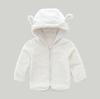 Fleecegefütterter Mantel für Mädchen - Süßer Herbst-/Winterpullover für 0-3 Jahre