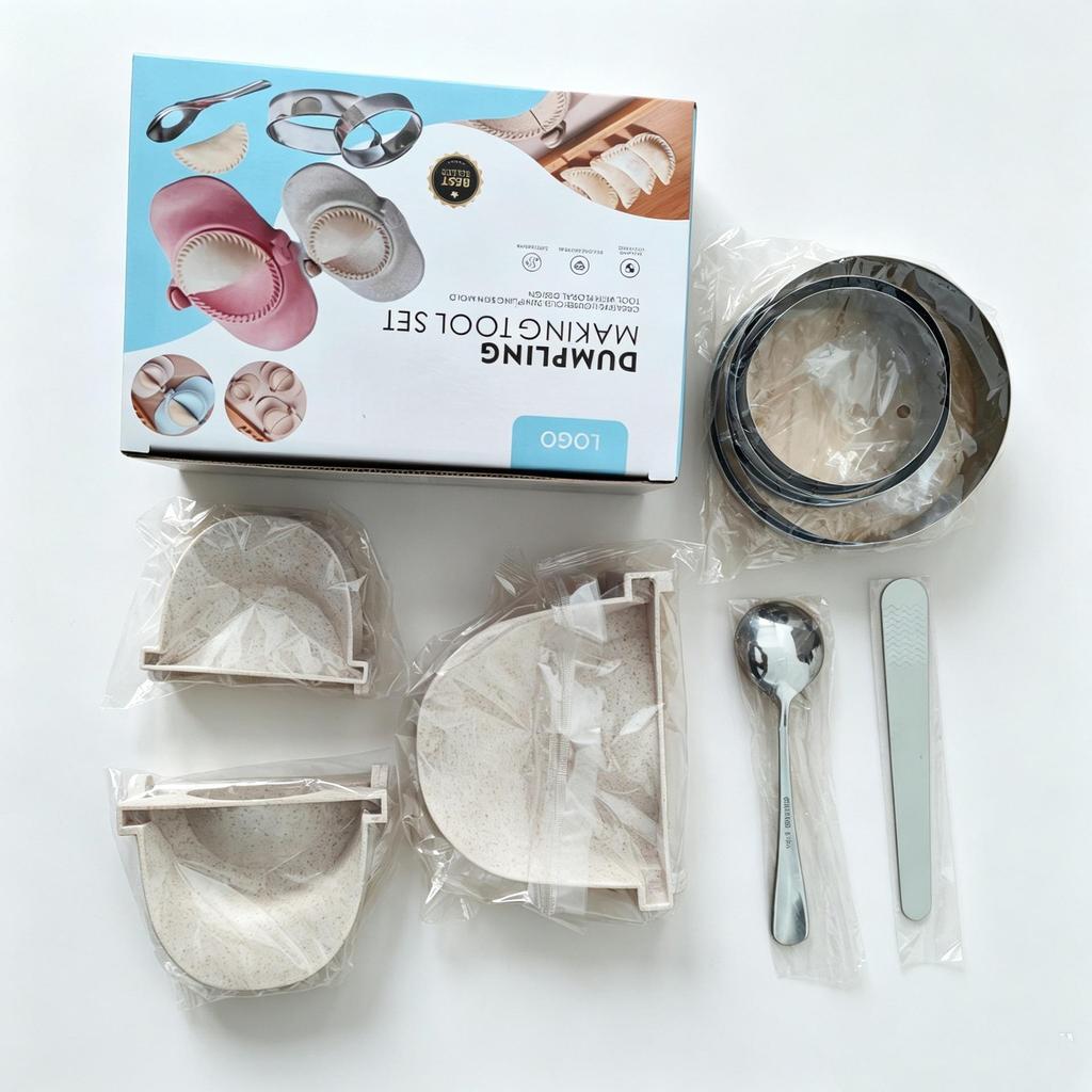 Manual Dumpling Mold - Large Size Handmade Dumpling Maker for Wrapping and Pinching Dumpling Skins