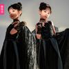 Halloween children's night elf angel dress stage catwalk T-table black devil performance dress