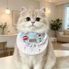 Yousheng Schattige Ruche Huisdier Slab Roze En Blauw Zoete Kat Bandana Slab Beer Borduurwerk Verstelbare Huisdier Slab voor Katten Kleine Honden