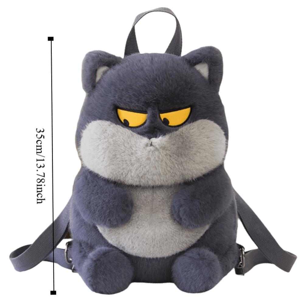 Phone Bag Little Cat Doll Shoulder Bag Animals Cartoon Plush Schoolbag Cat Plush Backpack  Students