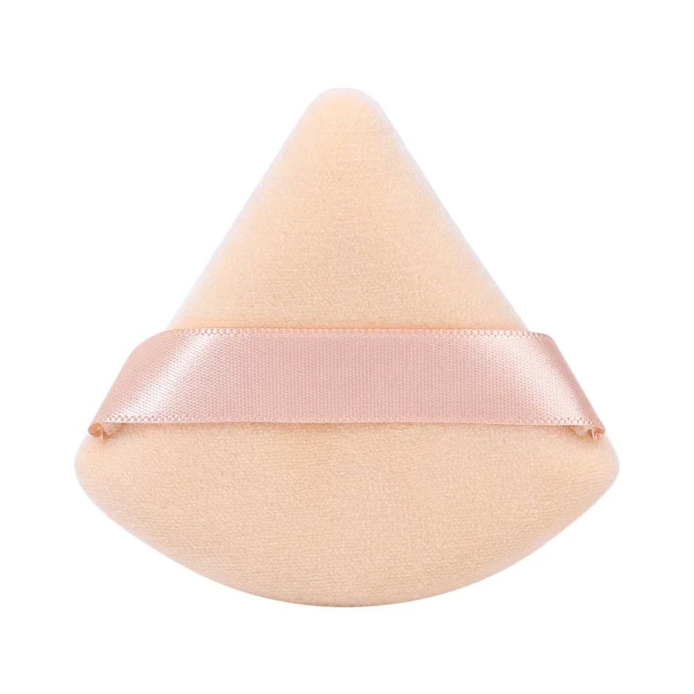 Short-pile Triangle Velvet Powder Puff Face Make Up Eyes Contouring Shadow Cosmetic Washable Mini Velvet Foundation Puffs Women