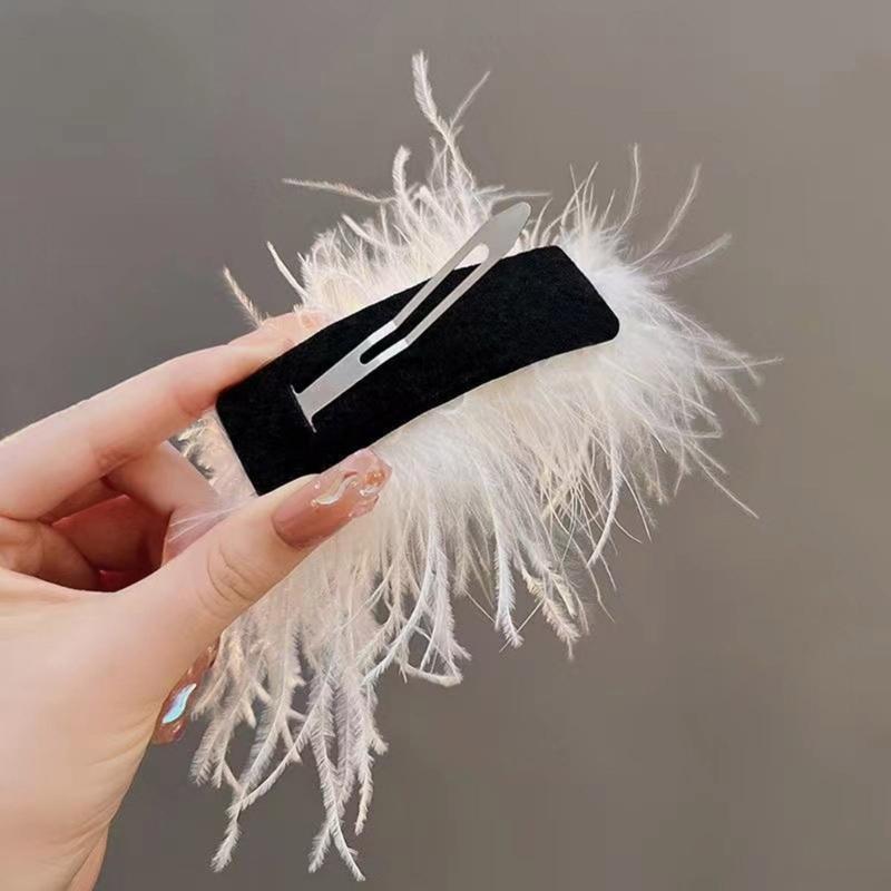 Handmade Feathered Hair Clip Versatile Feathered Hair Clip Hair Adornment Suitable For Various Occasions