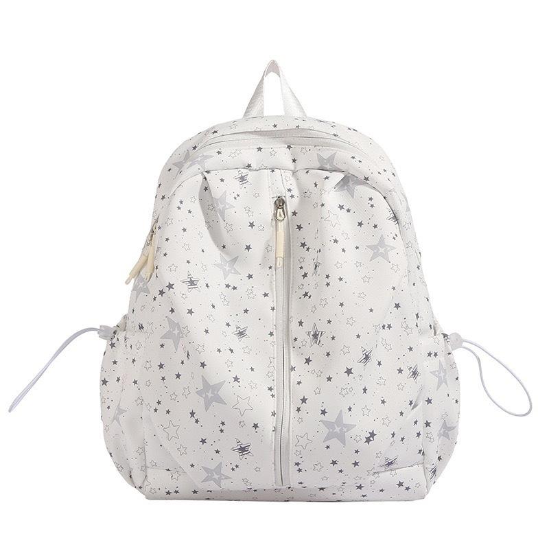 Schoolbag Korean Version Ins Cartoon Star Backpack Female College Style Student School Bag Fashion Casual Versatile Large Capacity Backpack