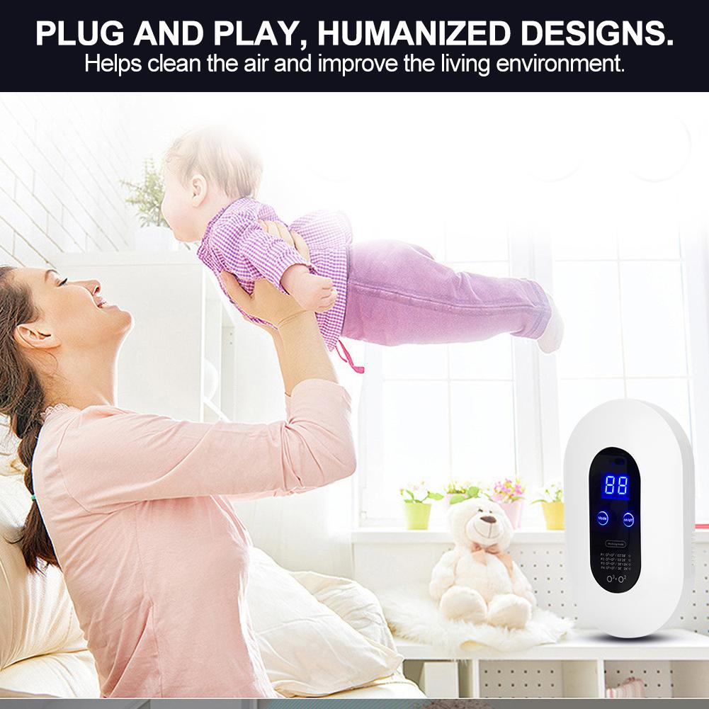 Air Purifier Ozone Odor Removal Ionizer Generator for Bathroom Bedroom Kitchen CN