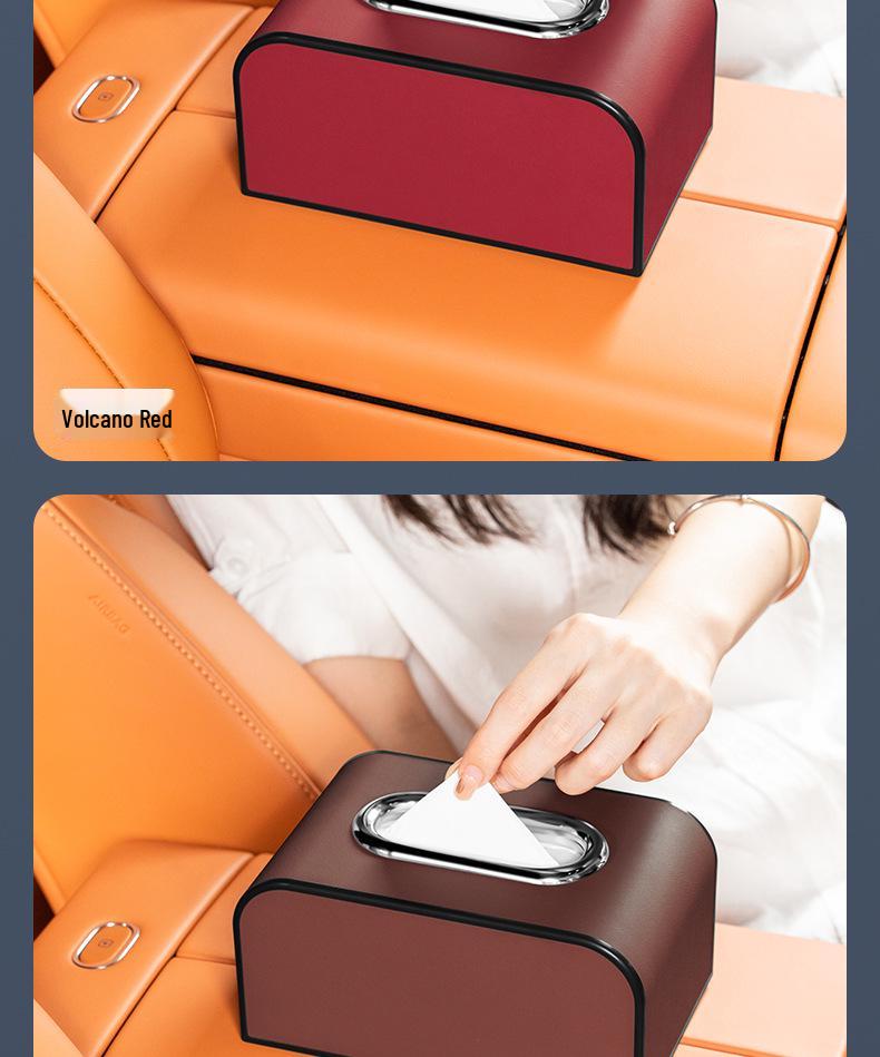 Car Tissue Dispenser Box for Baojun 560/730/510/310, KiWi, and RC3 - Armrest and Seat Back Mount
