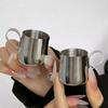 CALDO 12.5/30ml Mini Lattiera per Montare il Latte per Caffè Pitcher per Latte Art Montalatte Acciaio Inossidabile Misurino Brocca Pentola Accessorio Caffè