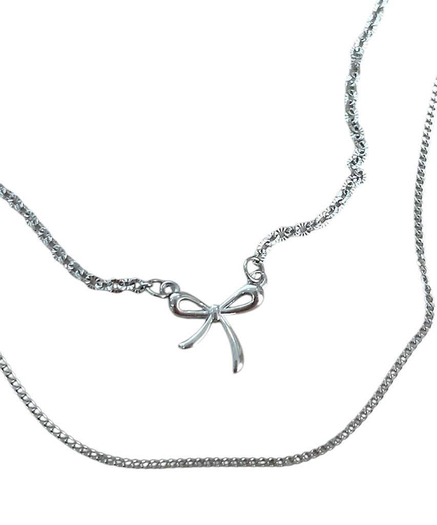 Sk8Er Rock Ribbon Layered Surgical Steel Necklace