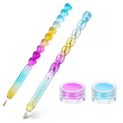 1Pc 5d Diamond Painting Tool Point Diamond Pen, Cross Stitch Handmade Manicure Tool Set, Point Diamond Kit, Point Diamond Pen