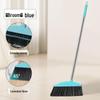 Soft Bristle Broom and Dustpan Set - Non-Stick Hair, Single Sweeping for Household Garbage