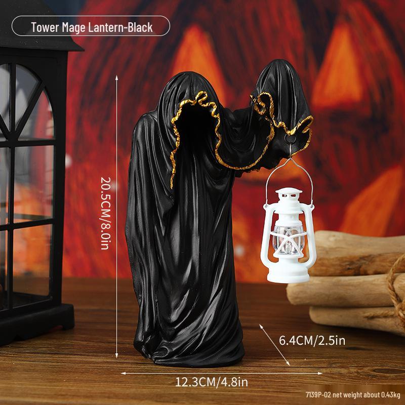 Halloween Skull Candlestick: Horror Decor for Ghost Festivals and Movie Props