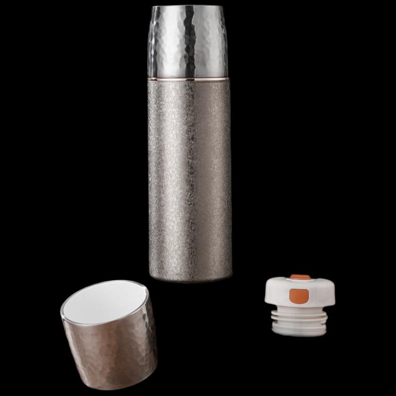 ZhiYue Hammered Titanium Insulated Tea Mug