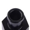 16mm Black Car Water Temp Temperature Gauge Sensor Joint Pipe Radiator Hose Adapter 1/8'' NPT With Clamp