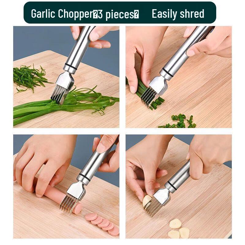 3-Pack Stainless Steel Multi-functional Scallion Cutter