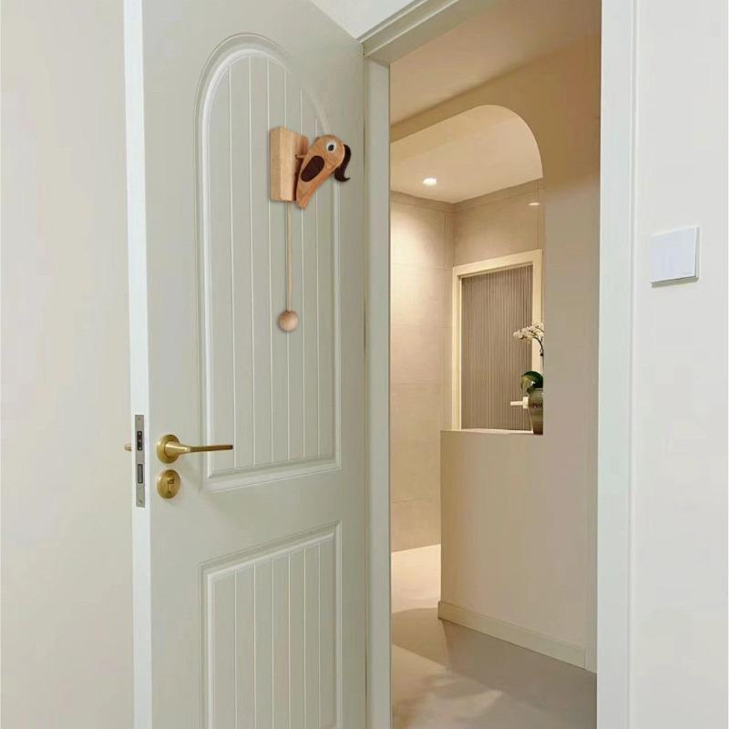 Woodpecker Knocking Doorbell Solid Wood Bird Hand Pulling Rope Ceremony Room Exquisite Ornament Decoration Crafts Home Decor