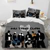Hip Hop Musikkband Wu T-TANG Clans Dyne Sengetøy Sett, Dynetrekk Sengesett Dynetrekk Putetrekk, King Queen Size Sengetøy Sett