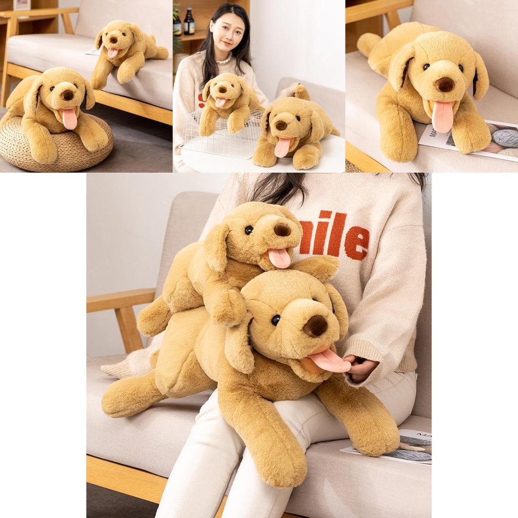 Soft And Cuddly Labrador Dog Plush Toy Realistic Stuffed Animal Pillow For Kids