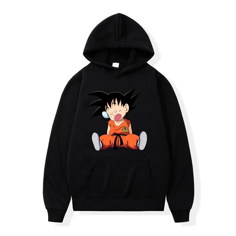 

Горячая толстовка унисекс из японского аниме Dragon Ball Z в стиле хип-хоп, зимняя флисовая толстовка с капюшоном унисекс в стиле Харадзюку, одежда для мужчин, дропшиппинг XL