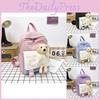 Cute Animal Themed Canvas School Backpack With Comfortable Cushion Straps For Children