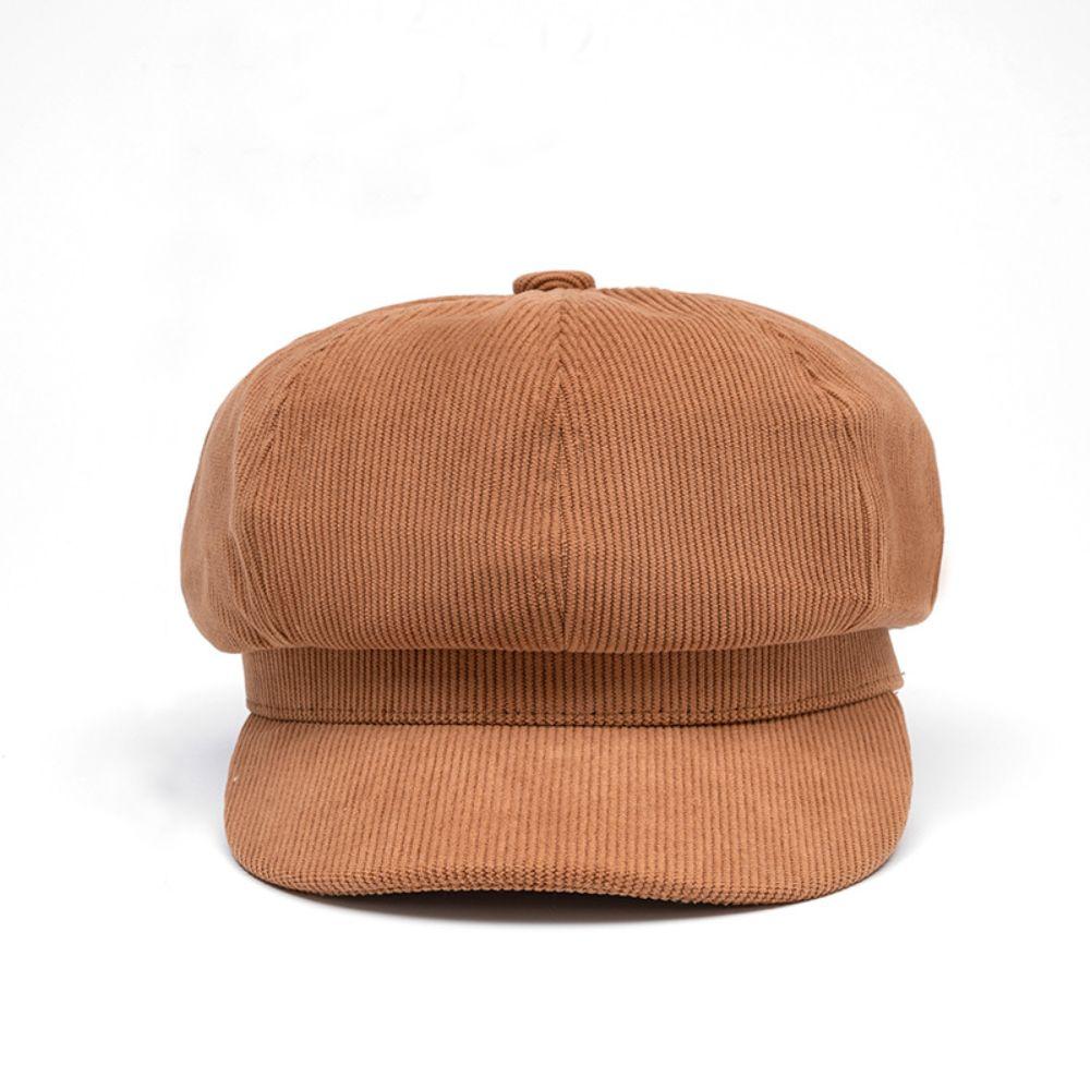 Adjustable Newsboy Cap Retro Painter Hat Casual Octagonal Cap Autumn Winter