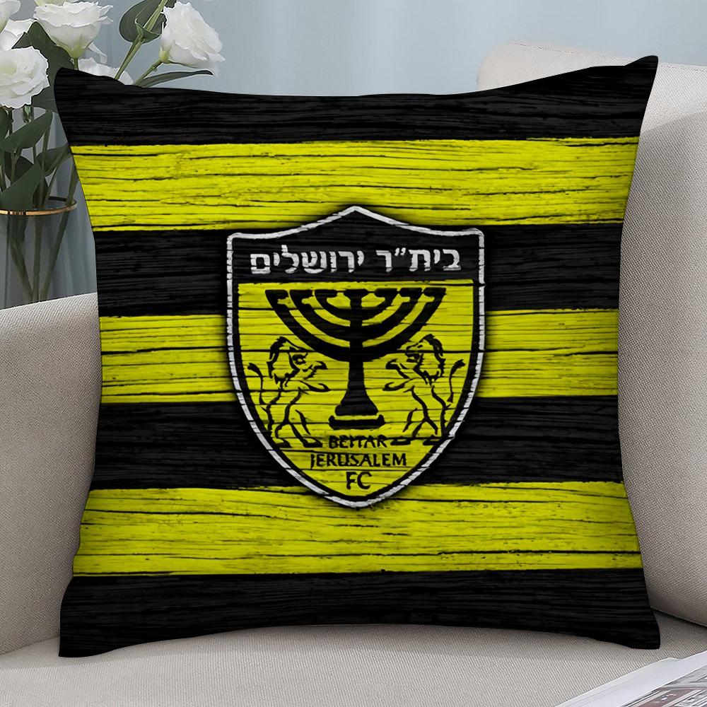 B-Beitar J-JerusalemS Pillow Case Short Plush Pillow Covers Sofa Decorative Gift Home Double-sided Printing Cushion Cover