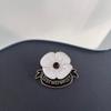 Stylish Christmas New Year Gifts Enamel Remembrance Red Poppy Flower Lapel Brooch Lest We Forget