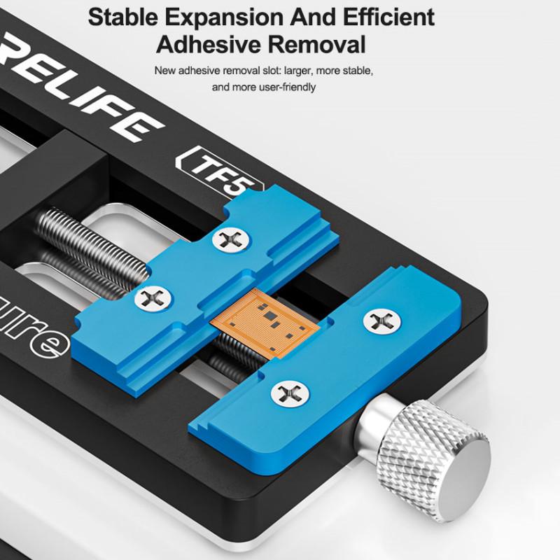 RELIFE TF5 Universal Repair Jig Fixture Holder for Mobile Phone Motherboard CPU Chip BGA Reballing Heat Resistant Clamping Jig