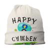 Happy Camping Trailer Camper Skullies Beanies Caps für Unisex Frauen Unisex Street Winter Warme Strickmütze Erwachsene Motorhaube Hüte