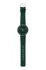 ARNE JACOBSEN STATION 53209-2088P, 40mm, Scandinavian Design, Water Resistant (Quiet Design with No Second Hand), Evergreen Leather Strap