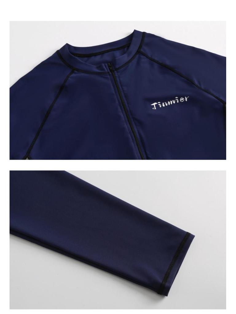 2026 Korean Men's Long Sleeve Sun Protection Swimwear - Two-Piece Surfing & Casual Style