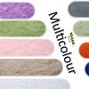 Rainbow Plush Carpet Oval Fluffy Rug For Girl Bedroom Long Pile Soft Beside Mat Large Area Rug Living Room Shaggy Kids Playroom Mat