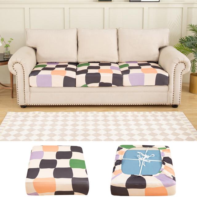

Couch Cover Elasticized For Mudular Couch Funiture Protector For Pets Anti -Dust Machine Washable Simple To Install Chase Long Cover normal size-1