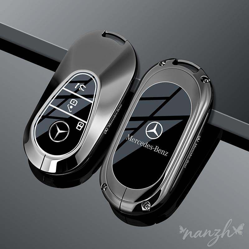ZHM3 Remote Keychain Accessories For Mercedes Benz W206 W223 C S Class S350 C200 C260 C300 S400 S450 S500 Alloy Car Key Case Cover