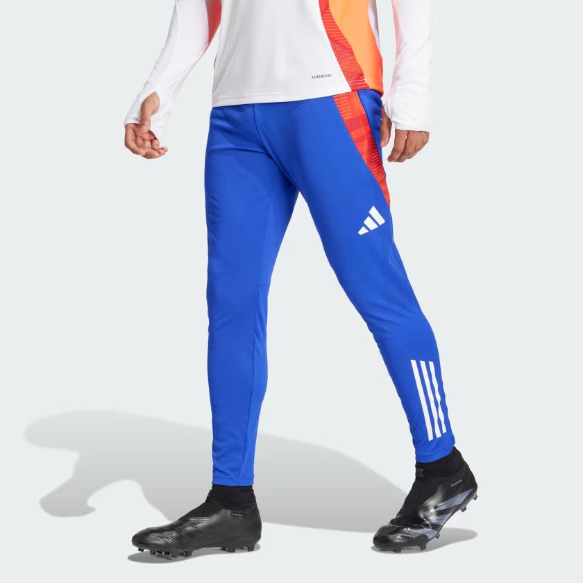 Adidas Tiro 24 Competition Series Lightweight Moisture-Wicking Comfortable Dry Football Pants Men Bottoms Clear-Blue White JF4193