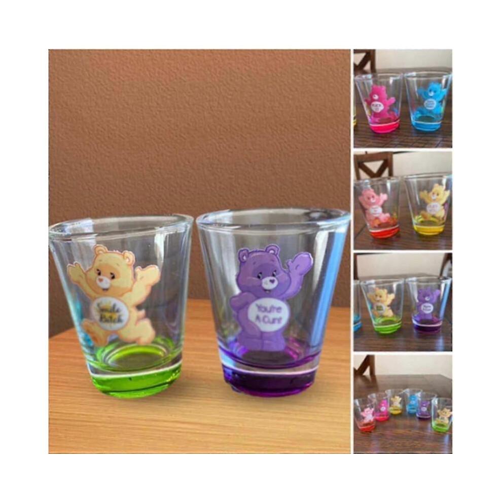 Swear Bears Shot Glasses Set - 6 Pcs Insulated Shot Glasses for Cocktail, Whiskey, Travel, Bar, Christmas Gift x