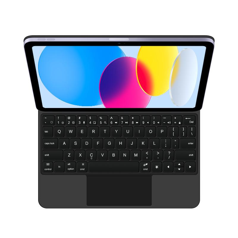 Magnetic Bluetooth Keyboard Case for iPad 10/11 Magic Keyboard 10.9 inch - Supports Russian, Japanese, Korean, and German