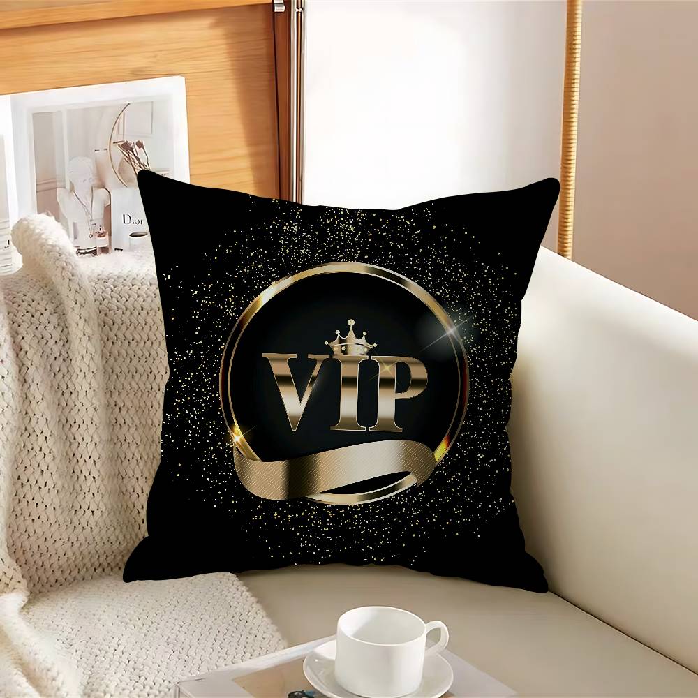 V-VIP Mitglieder Kissenbezug Abnehmbarer Waschbarer Kissenbezug – Ganzjährig Weiches Leinen