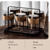 QINJI New Chinese Style Heat-Resistant Glass Teacup Set