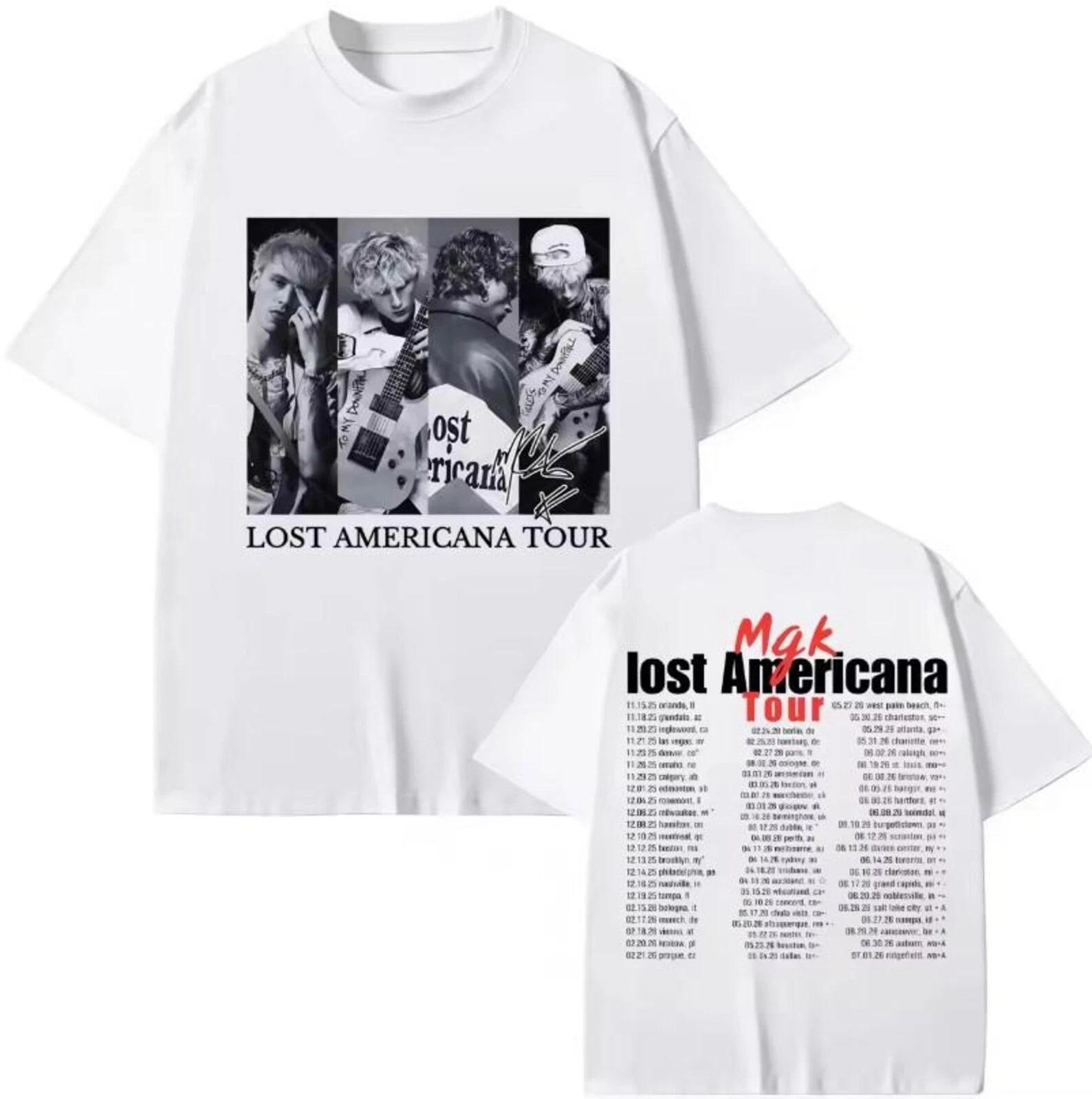 MGK Machine Gun Kelly Lost Americana Tour 2026 Concert Unisex T-shirt L