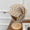 Sunscreen Triangle Headscarf Hat Plaid Strappy Bandana Cap Soft Headscarf Baseball Hat  Street