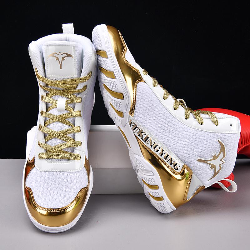 Nové pánské boxerské boty Profesionální boxerské boty Protiskluzové Lehké Cvičební tenisky pro trénink