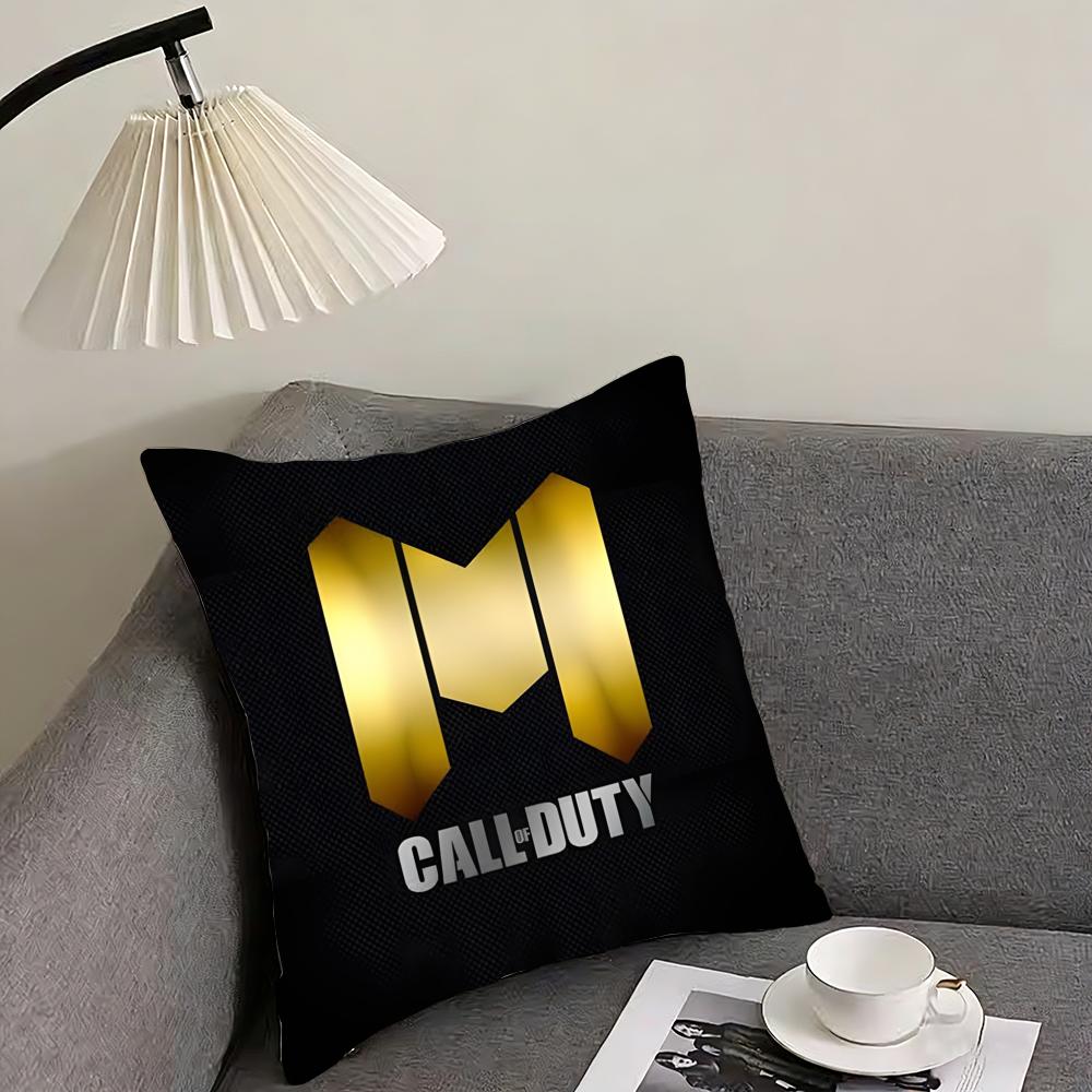 Game C-Call of D-Duty Black Ops Cushion Cover Reversible Plush Pillow Cover – For car, sofa, bedroom, perfect as a gift.