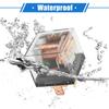 A ABSOPRO Waterproof Relay DC 5 Pin Relay Charging Case Universal Car Durable Plastic Transparent 5pcs 24V
