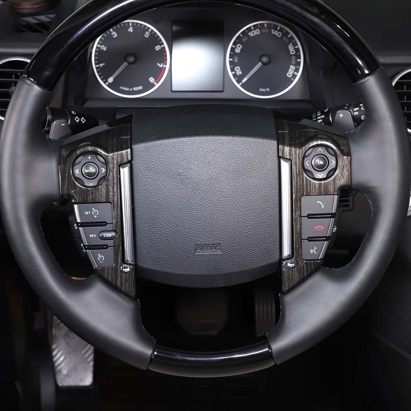 For Land Rover Discovery 4 LR4 For RR Sport 10-13 For Freelander 2 2013-2015 Steering Wheel Cover Trim Stickers  Car Accessories
