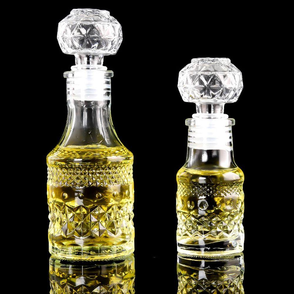 1 stk Spirit Alkohol Brennevin Vinflaske Gjennomsiktig glassflaske Mini Whisky Karaffel