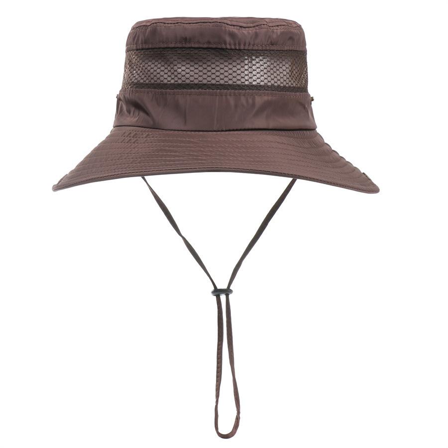 New men's and women's bucket hat big edge sun hat outdoor mountaineering sun protection fishing hat quick drying sun hat