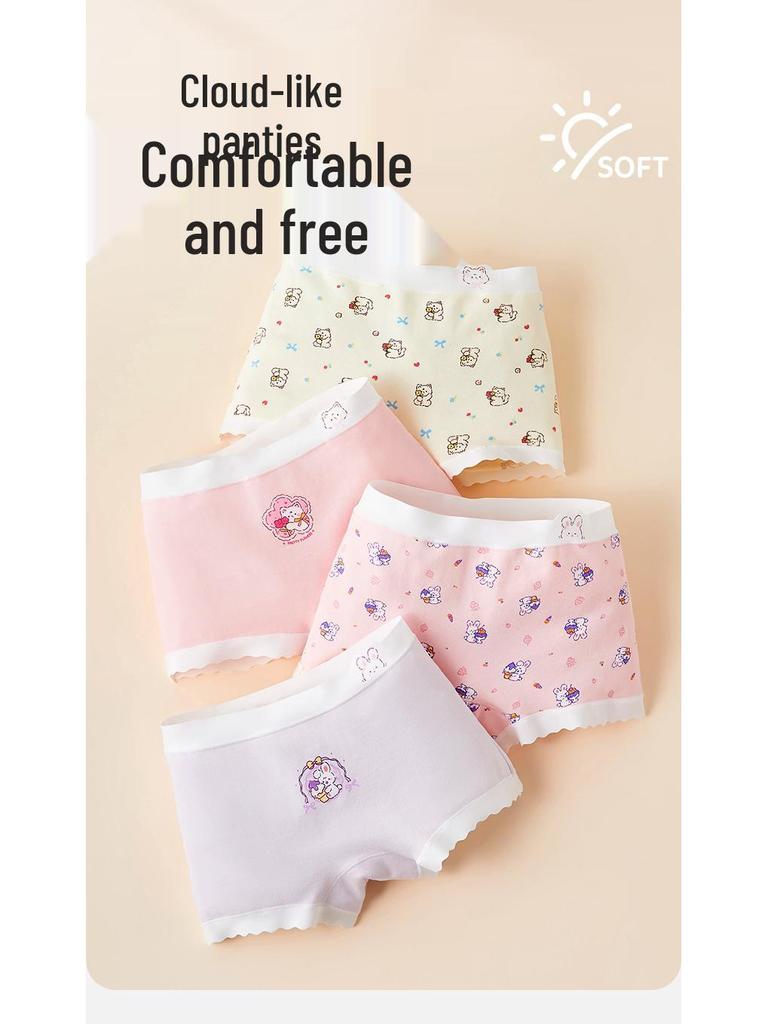 Girls' Pure Cotton Boxer Briefs - Soft, Comfy Fit for Infants, Toddlers & Kids